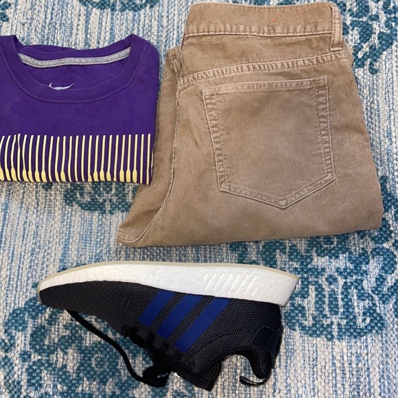 J. crew corduroy brown straight leg good condition 34 W 32 L - Picture 1 of 4